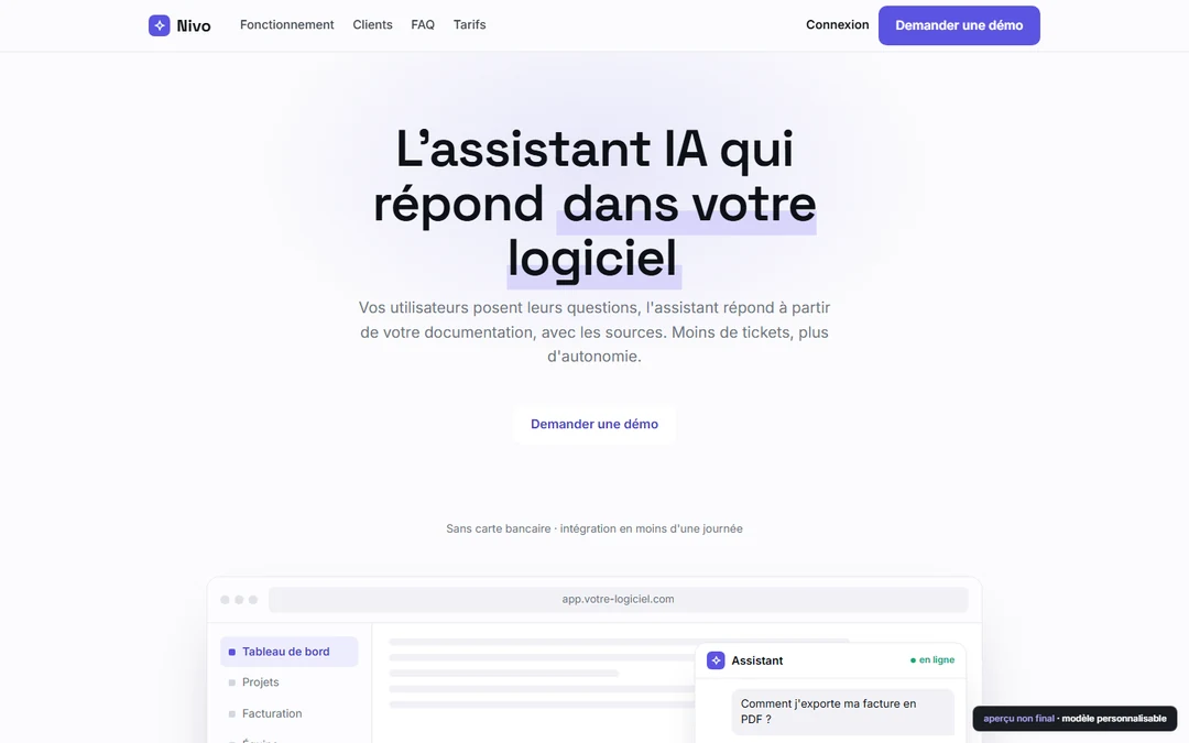 Capture originale de Site IA — assistant choix logiciel B2B