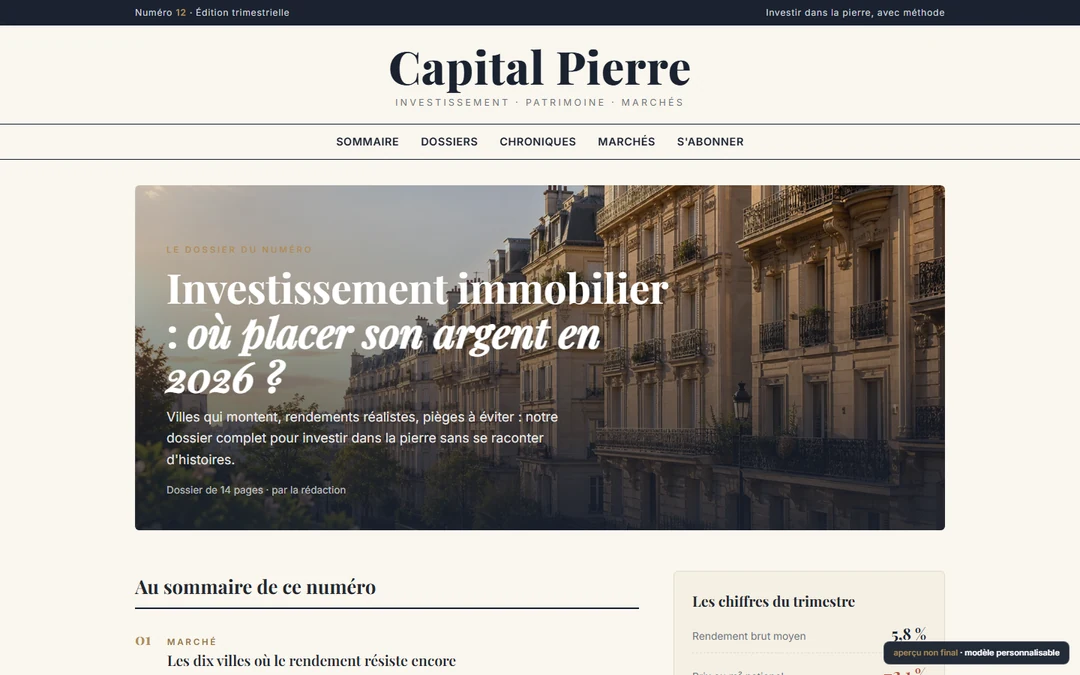 Capture originale de Média immobilier & investissement