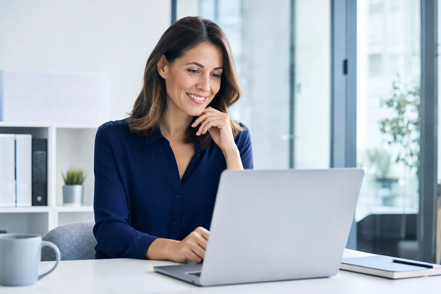 Gérante de PME au bureau